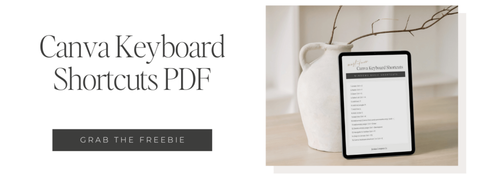 Opt-in link for Canva Keyboard Shortcuts PDF