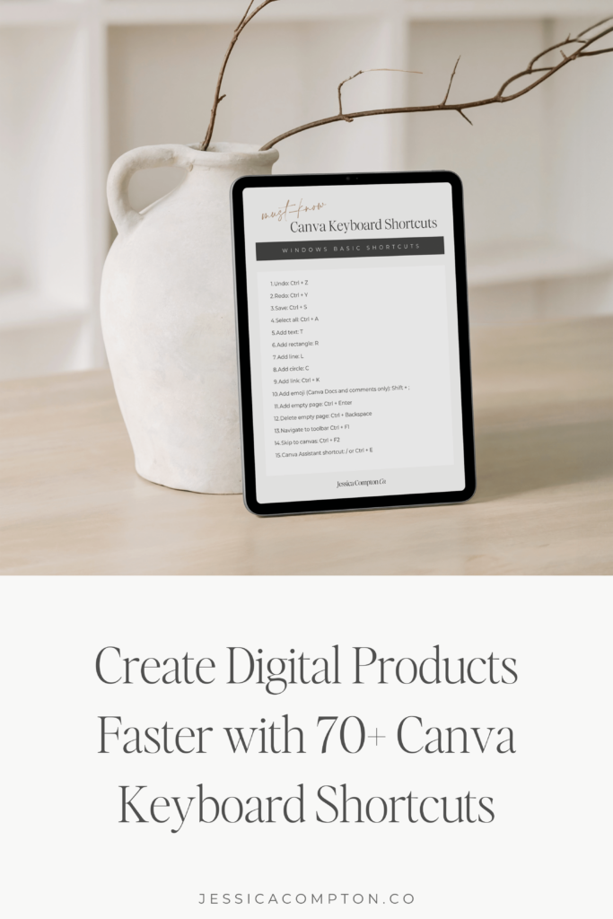 Must Know Canva Keyboard Shortcuts for Digital Product Creation